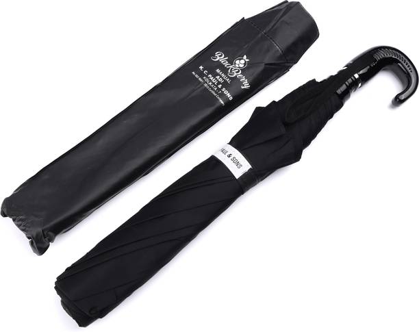 K.C. PAUL & SONS BlackBerry 2 Fold 23-Inch Heavy Duty Umbrella, Umbrella for Men & Women Umbrella