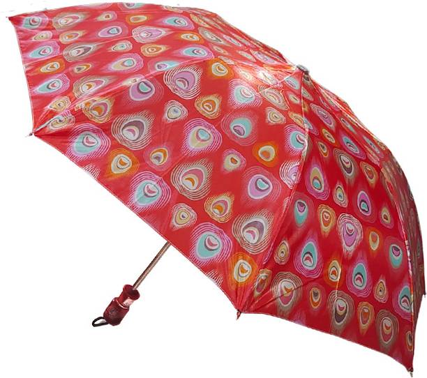 RC Printed 2 Fold Umbrella | Compact Lightweight Travel Umbrella for Men & Women Umbrella