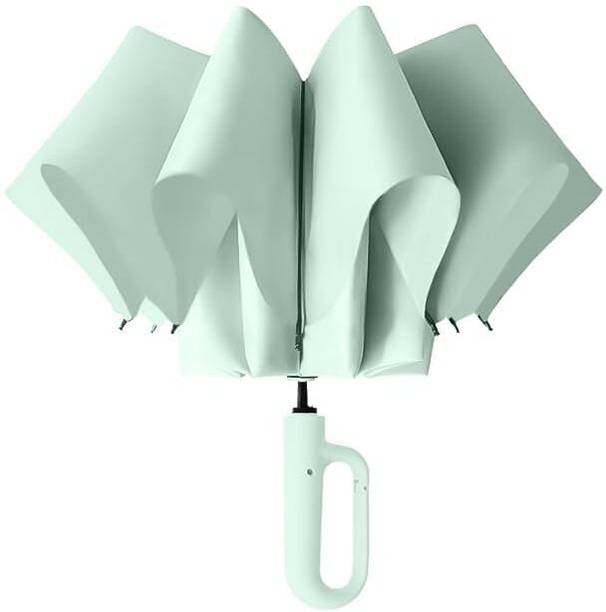 Lengloy Ultra Buckle Reverse Rain and Sun Windproof Compact, Automatic Open Close 8 Ribs Umbrella