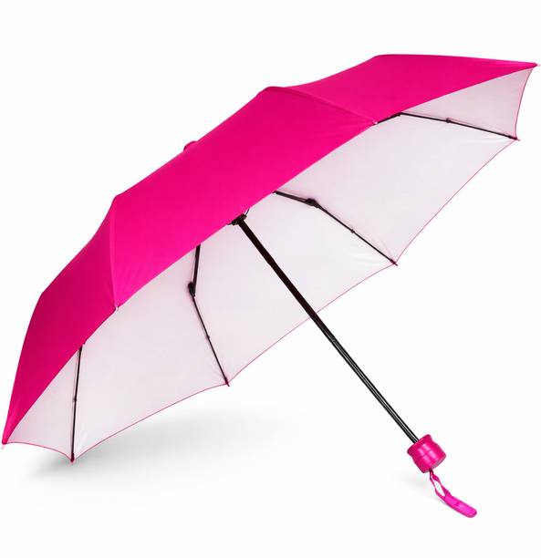 JIMIGO 3 Fold UV Coated large stylist heavy duty long lasting Men & Women Travel Kc Umbrella