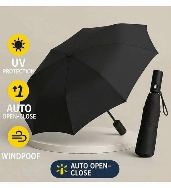 ZAYOVA UV Foldable Umbrella | Windproof Auto Chhata for Men & Women Umbrella Umbrella