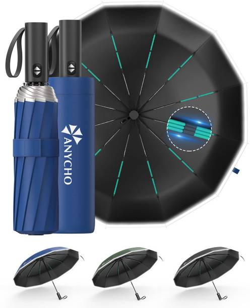 Anycho Umbrella for Women 4 fold, Automatic Umbrella for Men, Folding Umbrella for UV Umbrella