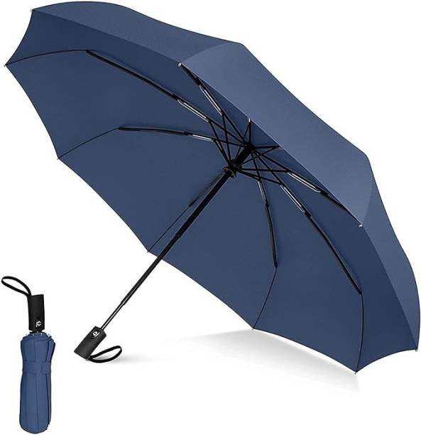 XBEY Portable Travel Umbrella - 8 Ribs Umbrellas for Rain Windproof - Pack Of 1 Umbrella