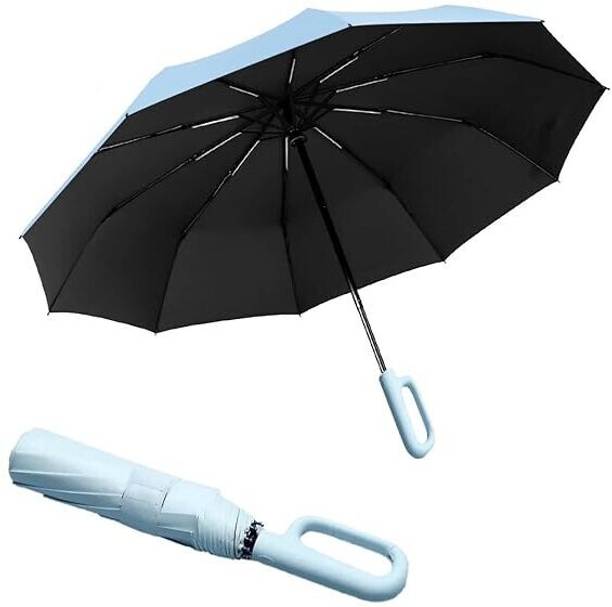 Luranol UV Protection Coated 3 Fold Auto Chatri/Chatta for Summer, Monsoon, Compact Umbrella