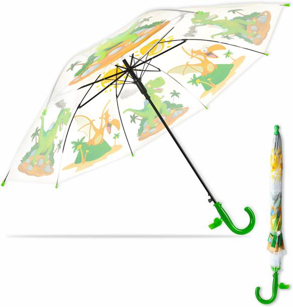 KRAPTICK Printed Dinosaur Design Travel UV Umbrella for Rain, Wind & Water Proof Umbrella