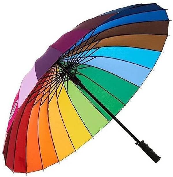 NeedZA Rainbow Multi-Color Umbrella For men and women Umbrella