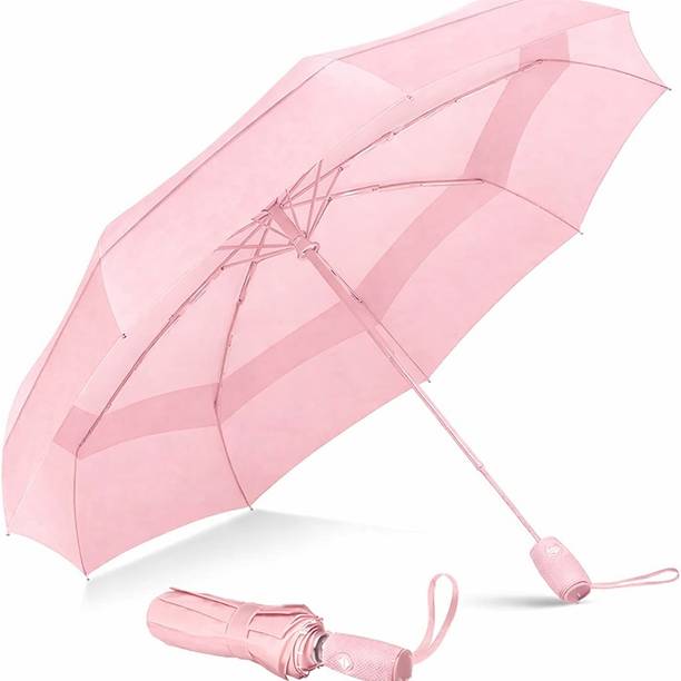 BONTEC Large 42 inch 3 Fold Auto Open & Close Umbrella Umbrella