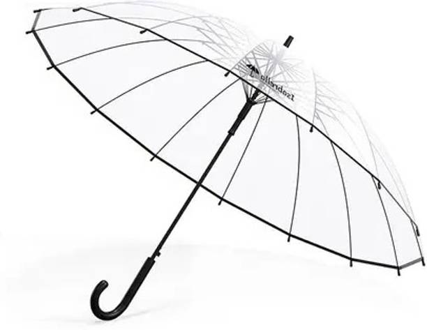 RPTRENDZ Stylish Transparent Umbrella for Women & Kids – Lightweight & Windproof Umbrella