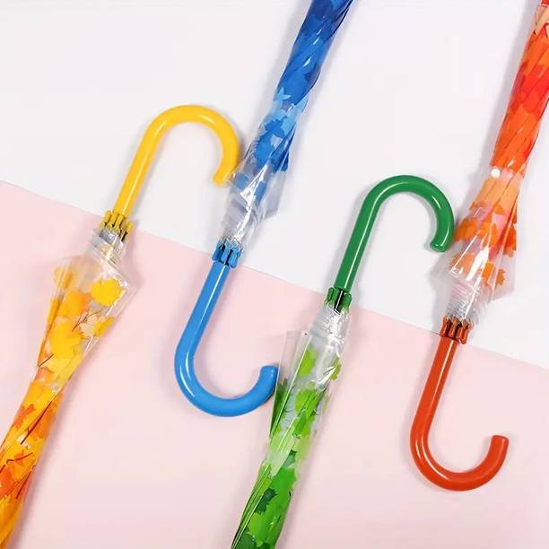 SOCHEP Transparent Mushroom Shape Bubble Umbrellas Maple Leaf Green Leaves Umbrella