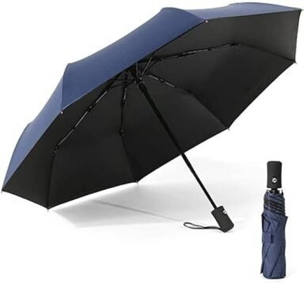 XBEY UV Coated Umbrella for Sun & Rain | 3-Fold with Sturdy 8-Ribs | 1Pc Umbrella