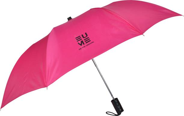 EUME Leatrix 21 Inch (53.34cm) 2 Fold Auto-Open Umbrella (Rani Pink) Umbrella