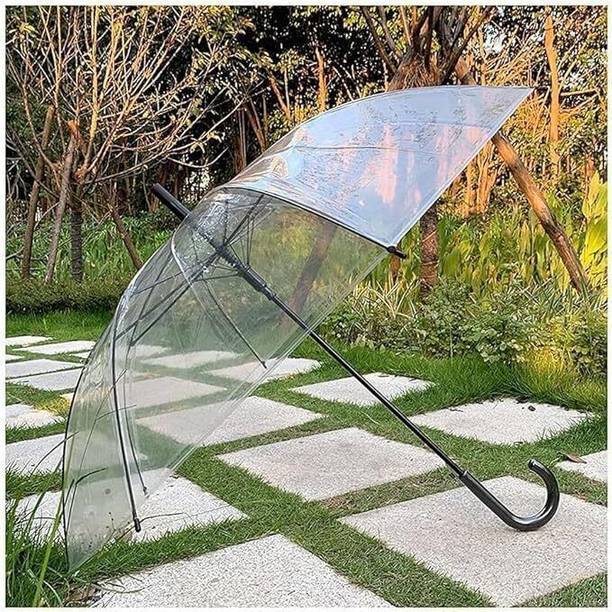 PRTRENDZ Transparent umbrella for Rain and Outdoor Events [transparent,pack of -1] Umbrella