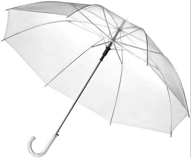 VERMAJI Transparent Long Handle Rain Umbrella for Men & Women Umbrella
