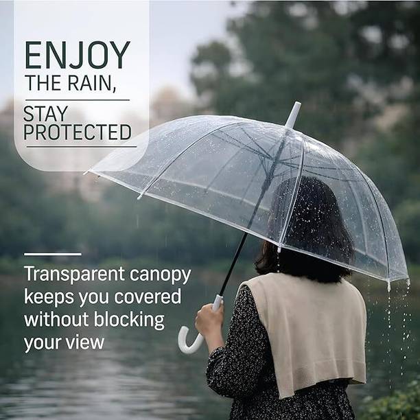 Spirit Transparent Umbrella Wedding Style Auto Open Stick ,Large Canopy Umbrella Umbrella