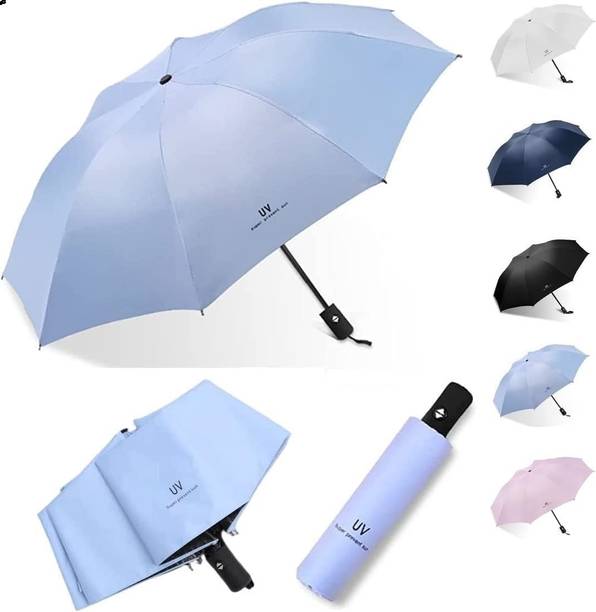 CITRODA 3 Fold Fully Automatic Rain UV Protection Portable Foldable Tiny Travel Folding Umbrella