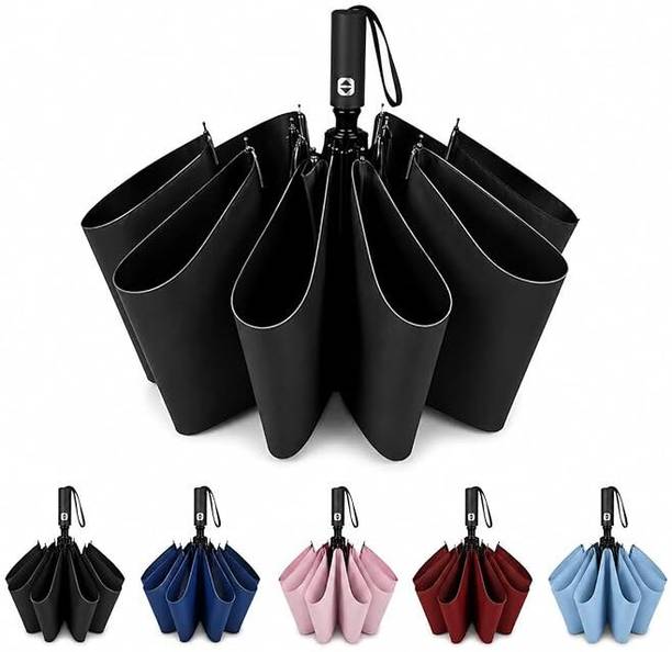BONTEC Large 42 inch 3 Fold Auto Open & Close Umbrella Umbrella