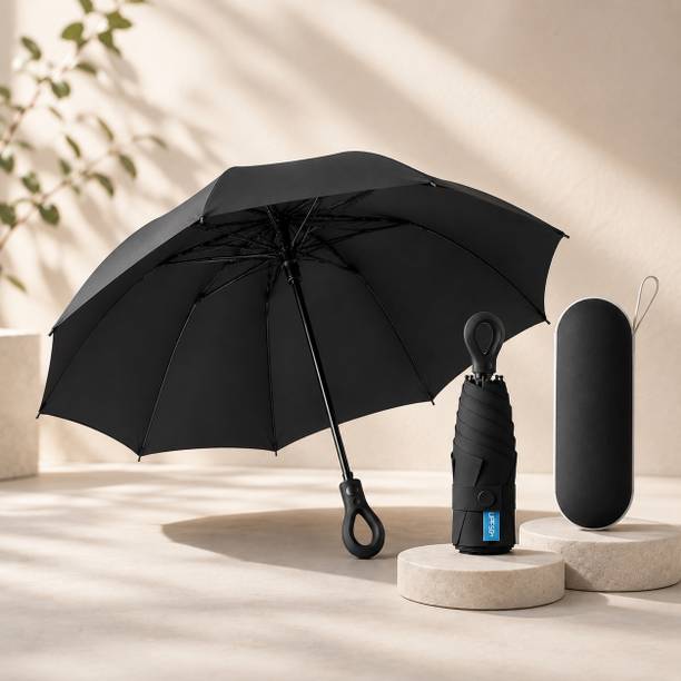 RAINGAL Auto-Open 3 Fold Umbrella For Protection Against, Rain Sun+UV Rays with cover Umbrella