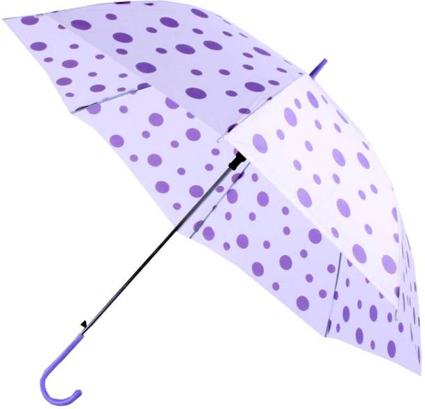 Adorazone Transparent Polka-Dot 2 Fold Automatic Umbrella for UV Protection & Rain Umbrella