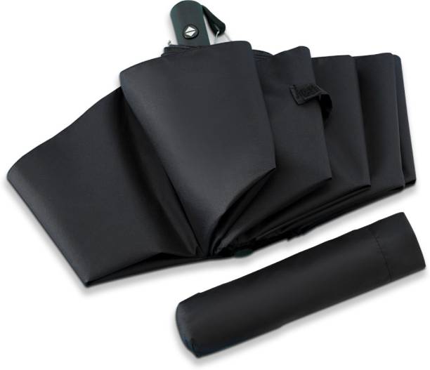 ABSORBIA 3 fold Umbrella Double Layer Folding Portable Umbrella| Black colour Umbrella