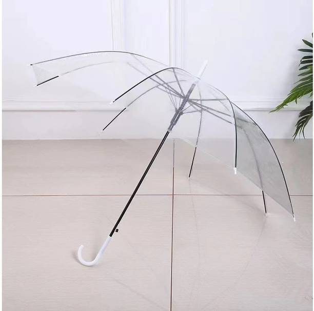 Ayaavaj Clear Transparent Umbrella - Compact Windproof Umbrella Umbrella