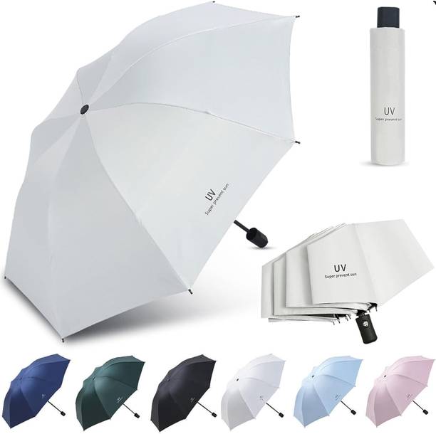 Garsum 3 fold Auto Open Polyester Men/Women UV Protection Monsoon/Rainy & Sun Umbrella Umbrella