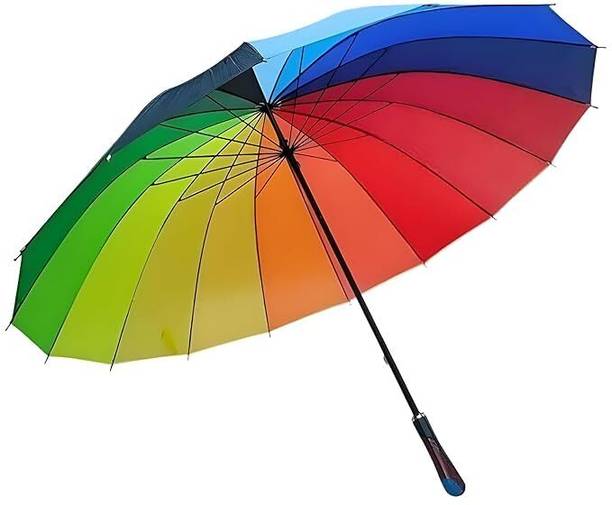 AntarixNova Rainbow Multi-Color Umbrella For men and women Umbrella (Multicolor) Umbrella