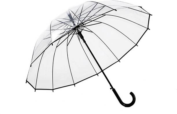 PRTRENDZ TRANSPARENT UMBRELLA FOR EVENT|RAIN AND DAILY USES [transparenty.pack of -1] Umbrella
