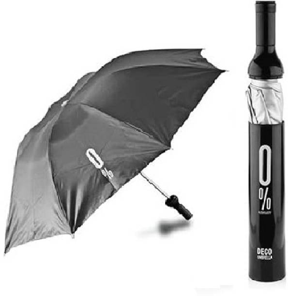 XBEY Bottle Shaped Umbrella | Rain & UV Protection | Man, Woman & Child - Pack of 1 Umbrella