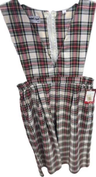 Adhwaa Red Uniform Pinafore