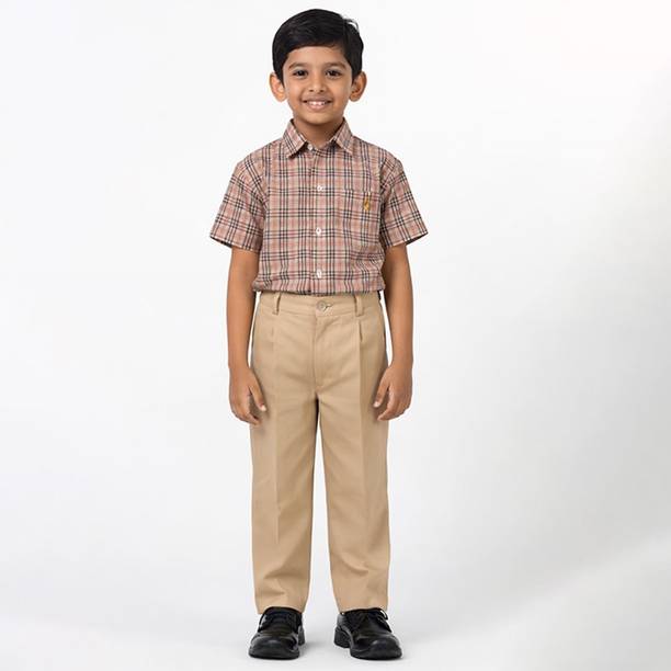 YYYMENSWEAR Brown Uniform Shirt