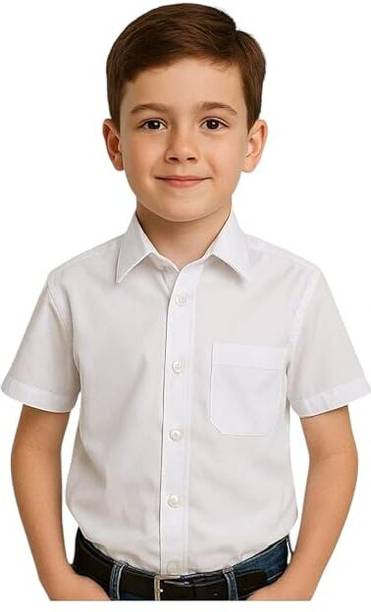 HOUSE OF WHITE & BLACK White Uniform Shirt