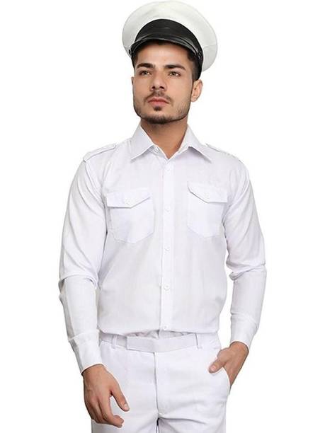 FABUNIFORMS White Uniform Shirt