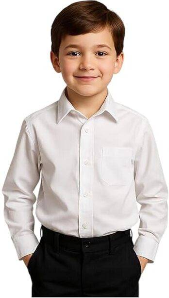 HOUSE OF WHITE & BLACK White Uniform Shirt