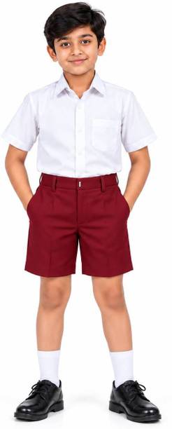 MAMONITAILORS Maroon, White Uniform Shirt