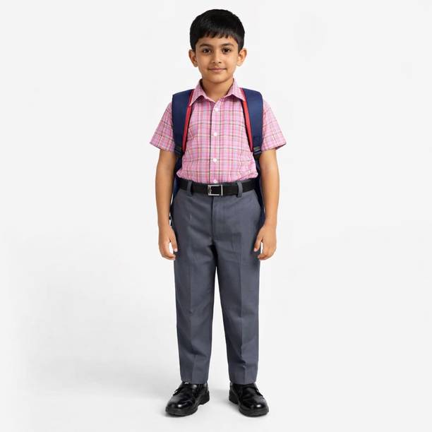 YYYMENSWEAR Pink Uniform Shirt