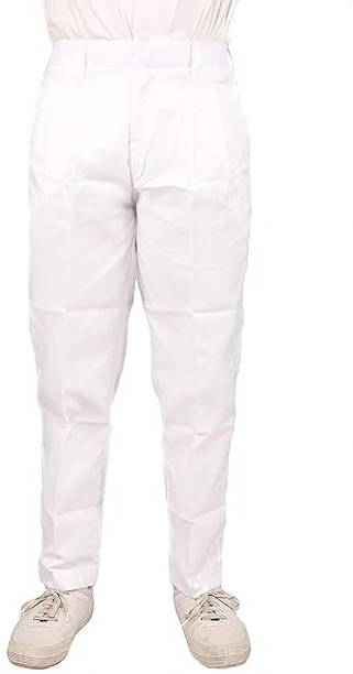 madhav traders White Uniform Track Pant