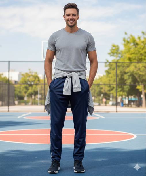 LAVIKA Blue Uniform Track Pant