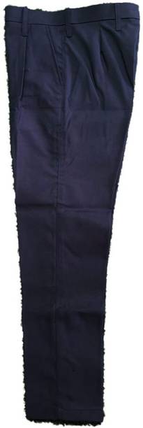 YYY MENSWEAR Blue Uniform Trouser