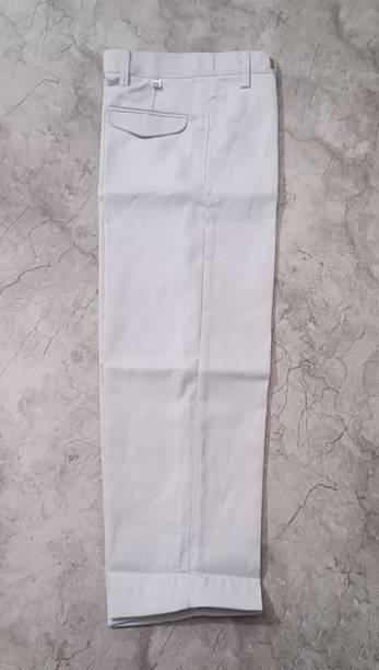 AJANSARIMART White Uniform Trouser