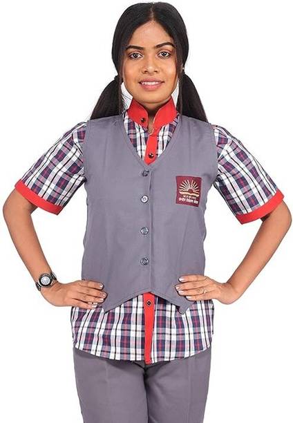 AMBIKASTORES Grey Uniform Waistcoat