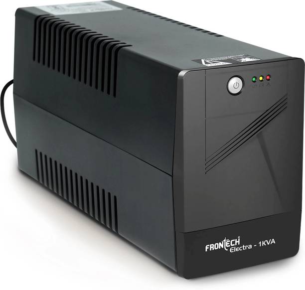 Frontech FT-2566 Static Converter 1KVA/600W Output |12V -7 AH x 2 Lead-Acid Batteries 2566 220 V Line-interactive Rack-mount Model UPS with Overload Protection 3 Outlet Plugs