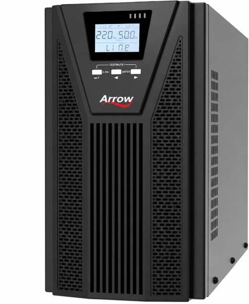 Arrowpowertech ARROW-UPS-3KVA-ONLINE-BIB_96VDC ARROW-UPS-3KVA-ONLINE-BIB_96VDC 230 V Online/double-conversion Tower Model UPS with Overload Protection 4 Outlet Plugs