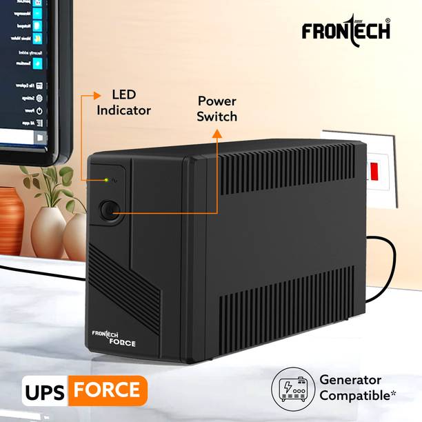 Frontech Force UPS Electra Plus 600VA/360W Output FT-2569 220 V Line-interactive Rack-mount Model UPS with Overload Protection 3 Outlet Plugs