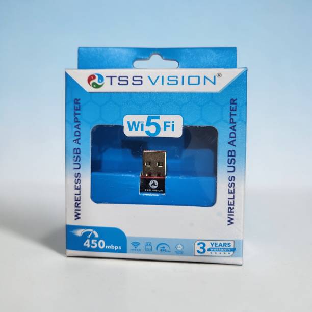 tss vision Tssvision 450 MBS USB Wi-Fi Adapter for PC Desktop Laptop USB Adapter