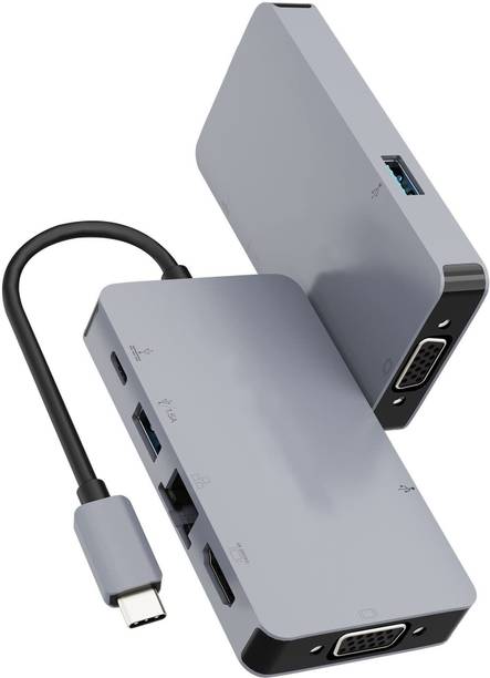 Vaku Luxos Ultron Rage 6IN1 USB-C 3.1 with PD, VGA + Ethernet + 4K Spport HDMI & 3.0 USB Adapter
