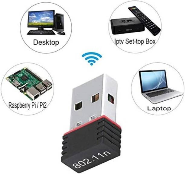 म्द्विफी mini High-Speed USB WiFi Adapter – Plug & Play for desktop and laptop USB एडाप्टर