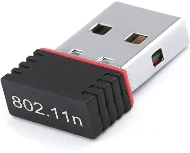 Bkc Mini WiFi USB Dongle Adapter – Up to 150 Mbps Wireless LAN Receiver for Laptop USB Adapter