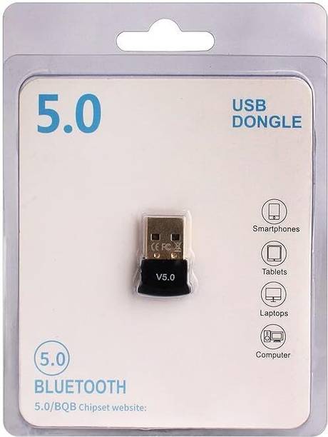 RAREGEAR Bluetooth USB Adapter BT Version 5.0 Office Connector Device for PC Laptop USB Adapter
