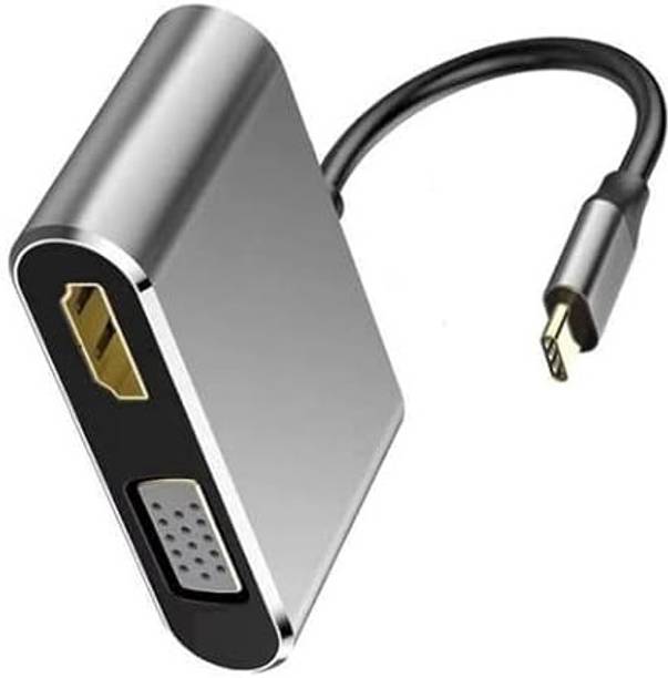 RuhZa USB C to HDMI VGA Adapter USB Adapter