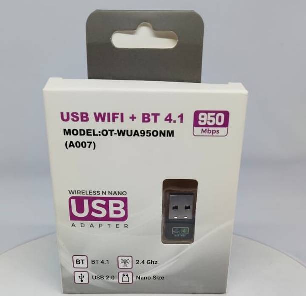 RuhZa WiFi+BT4.1 Wireless Network Card Mini 2.4G USB Adapter